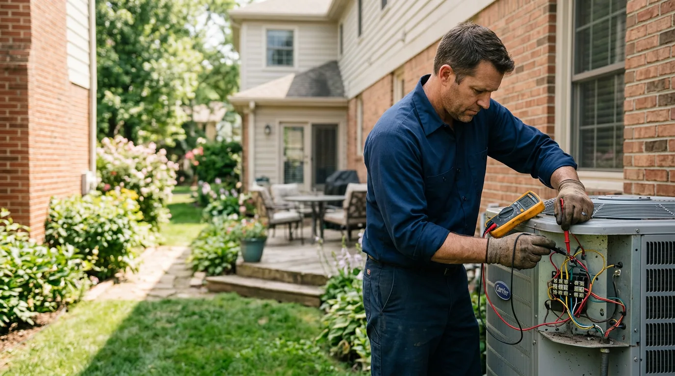 HVAC technician working near Camp Meeker, CA